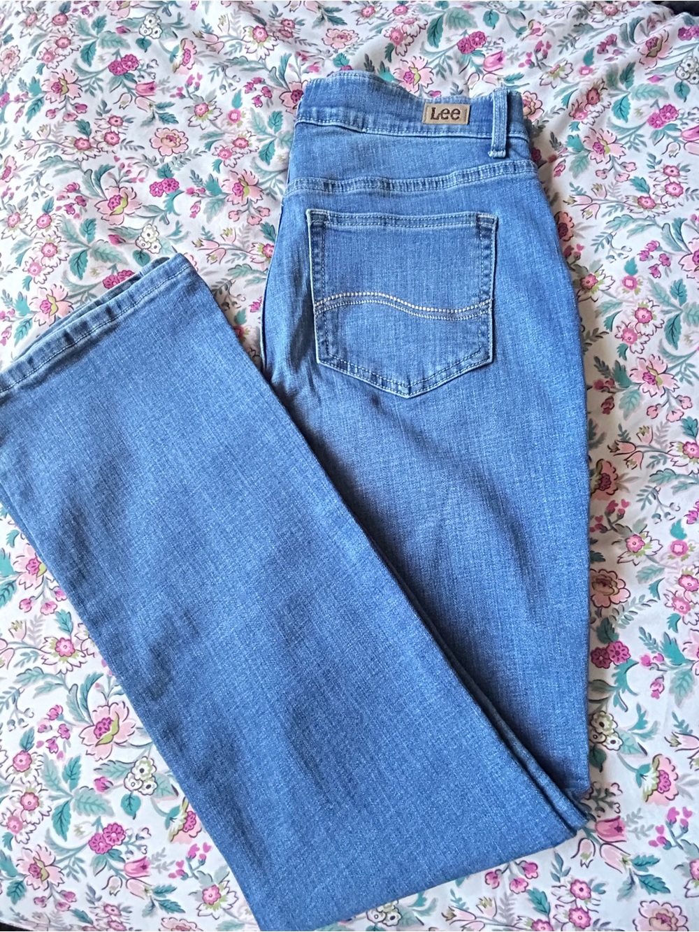 Lee Women's Light Blue Flare Jeans - Picture 7 of 8